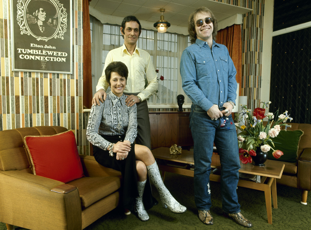Elton John, Sheila, Fred Fairebrother, 1971 Elton John, Sheila, Fred Fairebrother, 1971